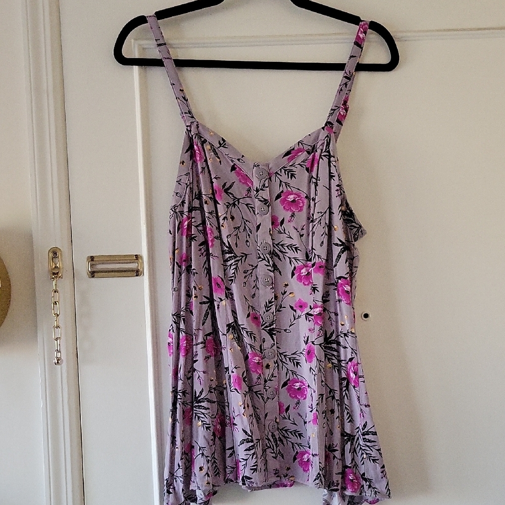 Torrid Floral Purple Women's Top